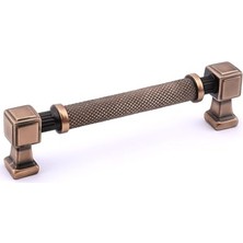 Mey İthalat 128 mm Metal Dayanıklı Talas Tırtıklı Soft Antik Kulp Mobilya Çekmece Dolap Kapak Kulpu Kulbu Kulpları