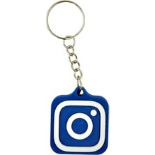 Mey İthalat Mavi Nfc Instagram Anahtarlık, Küçük Boy 3 cm