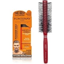 Mey İthalat Saç Şekillendirici Pudra Toz Wax Ultra Strong Profesyonel Saç Fırçası 1016 2'li Set