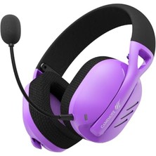 Mey İthalat Gamenote Fuxi-H3 Gaming Oyuncu Mikrofonlu Kulaklığı 7.1-4 Modlu, Bt, 2.4ghz, Type-C, 3.5 Mm, Mor