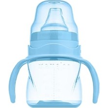 Mey İthalat Kulplu Eğitici Bardak, 160 Ml, Powder Blue, Anti-Kolik, Akıtmaz Tasarım