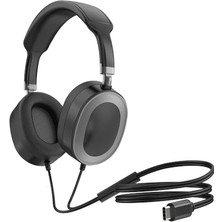 Mey İthalat LS-861 Tak Çalıştır Type-C Kulak Üstü Kulaklık, Siyah