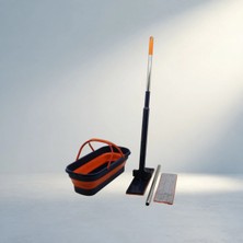TCX Tekerlekli Katlanır Mop Seti Yedek Bezli 360° Başlıklı Temizlik Aracı