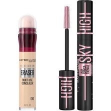 Mey İthalat Instant Anti Age Eraser Kapatıcı 00 Ivory & Lash Sensational Sky High Cosmic Black Maskara Makyaj Seti