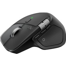 Mey İthalat Mx Master 4 Ergonomik Kablosuz Fare, Dokunma Geri Bildirimi, Ultra Hızlı Kaydırma, Usb-C Üzerinden Şarj, Bluetooth, Windows, Macos, Grafit, Siyah