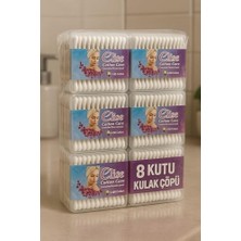 Mey İthalat 8 Kutu Kulak Çöpü, Pamuklu Kulak Temizleme Çubuğu