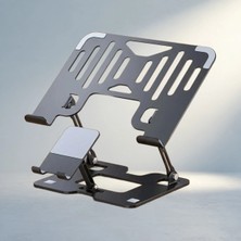 TCX Ergonomik Alüminyum Laptop ve Telefon Standı Ayarlanabilir Katlanabilir
