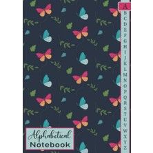 Mey İthalat Alphabetical Notebook: 4 Pages Per Letter / A4 Size /105 Pages. Large Lined-Journal Organizer With A-Z Tabs Printed, Alphabetic Notebook. A4 Notebook ... Writing Note Taking Diary And Planner