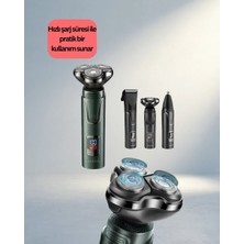 TCX Ergonomik Şarjlı Tıraş Makinesi 3'lü Başlık Seti