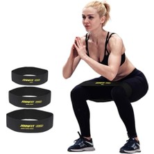 Mey İthalat Pro Hip Egzersiz Direnç Bandı Seti 3'lü, 3 Farklı Direnç Seviyesi, Squat, Pilates, Fitness ve Kalça Antrenmanı Için