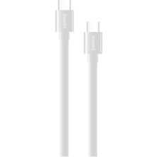 Mey İthalat 60W Soft Usb-C Şarj ve Data Kablosu Beyaz Sc-10