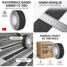 Mey İthalat Kaydırmaz Bant, Güvenlik Şeridi, Siyah, 50 mm x 15 Yarda