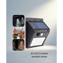 TCX Hareket Algılamalı LED Lamba 20 Adet Güneş Paneli Dış Mekan