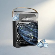 TCX USB Fan Vantilatör 7 Renkli LED Işıklı Taşınabilir Masaüstü Soğutucu