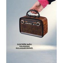 TCX Bluetooth Radyo Görünümlü Hoparlör 360 Derece Ses Performansı