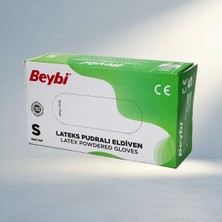 TCX Pudralı Muayene Eldiveni Tek Kullanımlık 100'LÜ Paket Sağlık Için
