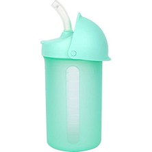 Mey İthalat Swig Küçük Çocuk Silikon Hasır Bardak, 255 Ml, Nane, 1 Count (Pack Of 1)