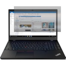 Mey İthalat Lenovo Thinkpad T15P 15.6 Inç Uyumlu Hayalet Ekran Koruyucu, Yandan Görünmeyen Anti-Spy Gizlilik, 9h Temperli Nano Kırılmaz Esnek Cam 16:9