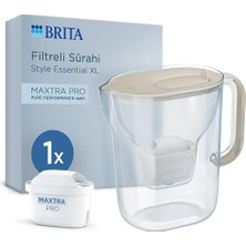 Mey İthalat 3,6 L Kum Beji Filtreli Su Arıtma Sürahisi, 1 x Maxtra Pro Pure Performance