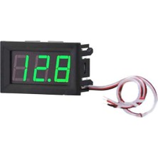 Mey İthalat Dijital Mini Voltmetre 0.56" Dc 0 30V Yeşil Işıklı