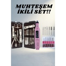 TCX Pratik Elektrikli Manikür Pedikür Seti 12 Parça