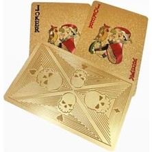 Mey İthalat Gold Kurukafa Iskambil Kâğıdı, Kaygan Plastik, Su Geçirmez, CIN500SR