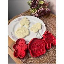 Mey İthalat Elmalı Yılbaşı ve Yeniyıl Kurabiye Kalıbı Set-3 (3'lü)