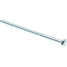 Mey İthalat 9055344 Altıgen Vidalı Vidalar, 1/4 Inç x 5 In., A307 Grade A Çinko Kaplama Çelik, 50'li Paket