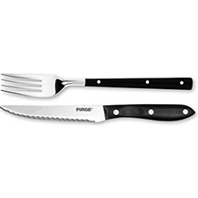 Mey İthalat Steak/biftek Bıçağı ve Çatal Seti 12 cm