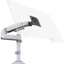 Mey İthalat Nb H100 Ergonomic 17"-32" Amortisörlü 2-9 kg Monitör Standı, Beyaz