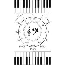 Mey İthalat Müzik Teorisi Nota Portesi Günlük Defteri
