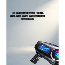 TCX Gürültü Engelleyici Kask Kulaklığı 500 Metre Bluetooth