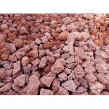 Mey İthalat Iri Pomza 3 Kg, 2-4 Cm, Kırmızı Pomza, Lav Taşı, Volkanik Ponza Taşı