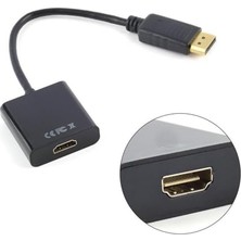 Mey İthalat 5645 Displayport To HDMI Dijital Görüntü Çevirici Aparat, Siyah