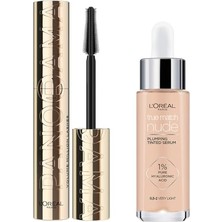 Mey İthalat 0.5-2 Very Light Serum Fondöten ve Siyah Panorama Maskara Seti