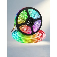 TCX Silikonlu 5 Metre Şerit LED Kumanda ile Renk Değiştirme
