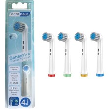 Mey İthalat Sensetive Ekstra Yumuşak Oral-B Uyumlu Diş Fırçası Başlığı, 4 Adet Yedek Başlık