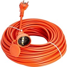 Mey İthalat 20 Metre Seyyar Uzatma Kablosu 3x1.5 mm Turuncu Cca Kablo
