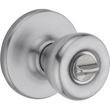 Mey İthalat 93001-928 Tylo Gizlilik Düğmesi, Yatak ve Banyo Için, Saten Krom