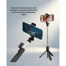 TCX Kablosuz Bluetooth Selfie Çubuğu 360° Dönme Özelliği ile