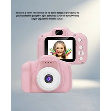 TCX Eğlenceli Mini Çocuk Kamerası 8mp Hd Ekran ile