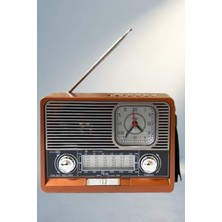 TCX Şarjlı Vintage Radyo Aux USB Sd Kart Girişli Bluetooth