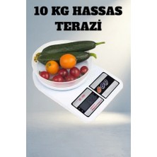 TCX Tasarımlı Dijital Mutfak Tartısı 10 kg Kapasiteli (Kompakt Model)