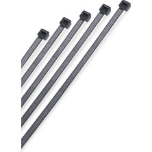Mey İthalat Kablo Bağı, Siyah, Plastik, 3.6X250 Mm, 100 Adet
