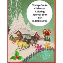 Mey İthalat Çocuklar Için Vintage Noel Baba Noel Boyama Günlüğü