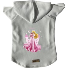 Mey İthalat Beyaz Princess Xs Beden Kapüşonlu Polar Köpek ve Kedi Sweatshirtü