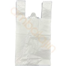 Mey İthalat 1 kg Kalın Beyaz Orta Boy Hışır Atlet Poşet Market, Manav ve Çöp Poşeti