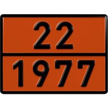 Mey İthalat Metal 40X30 cm Levha (1 Adet) 22-1977 Likit Azot Uyarı Levhası Alüminyum Taşımacılık Tehlikeli Madde