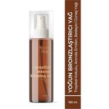 Mey İthalat Brazilian Yoğun Bronzlaştırıcı Yağ 150 ml | Hızlı Emilim; Besleyici, Tropikal Kokulu | Cupuaçu Yağı