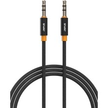 Mey İthalat 3.5 mm Aux To 3.5 mm Aux Ses Kablosu Stereo Destekli Örgülü 2 Metre Ja-11